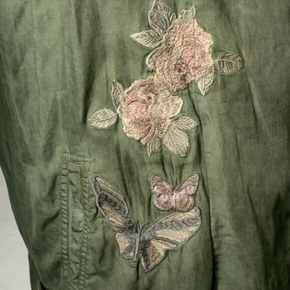 Standard Grace Snap Front Shirt Jacket Army Green - Picture 3 of 7